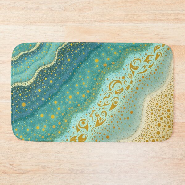 Item preview, Aboriginal Inspired Dot Art - Warm Shallow Ocean Current designed and sold by GrinGalore.