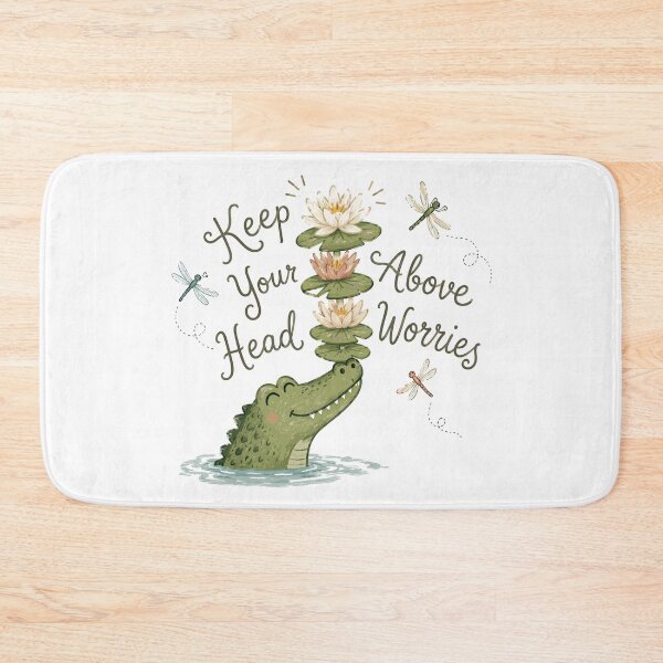 Item preview, Lily Pad Leader - Cute Crocodile designed and sold by bapupa.