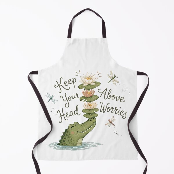 Item preview, Lily Pad Leader - Cute Crocodile designed and sold by bapupa.