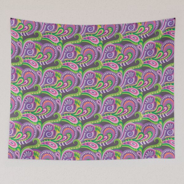 Item preview, A Purple Floral Wave designed and sold by TheMadTeaParty.