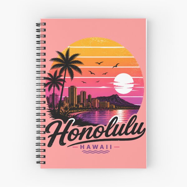 Item preview, Retro Hawaii Sunset Beach Skyline Vintage Design  designed and sold by TAOptimus .