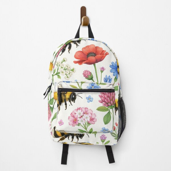 Item preview, Bumblebees and Wildflowers Meadow Pattern designed and sold by Owcomm.