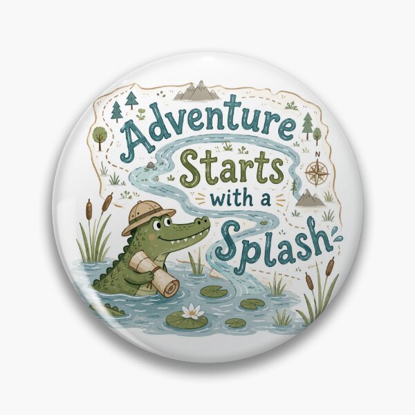 Item preview, Swamp Scout - Cute Crocodile designed and sold by bapupa.