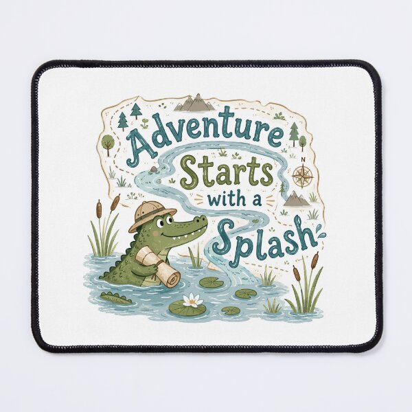 Item preview, Swamp Scout - Cute Crocodile designed and sold by bapupa.