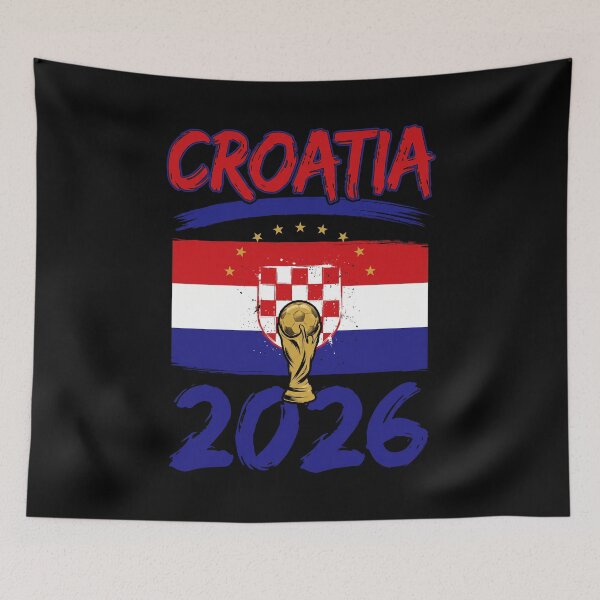 Item preview, Croatia 2026 World Cup Football National Team Fan designed and sold by SofenArt.