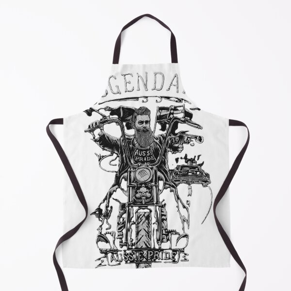 Item preview, Legendary Aussie Pride Biker T-Shirt Design designed and sold by ArhaanFashions.