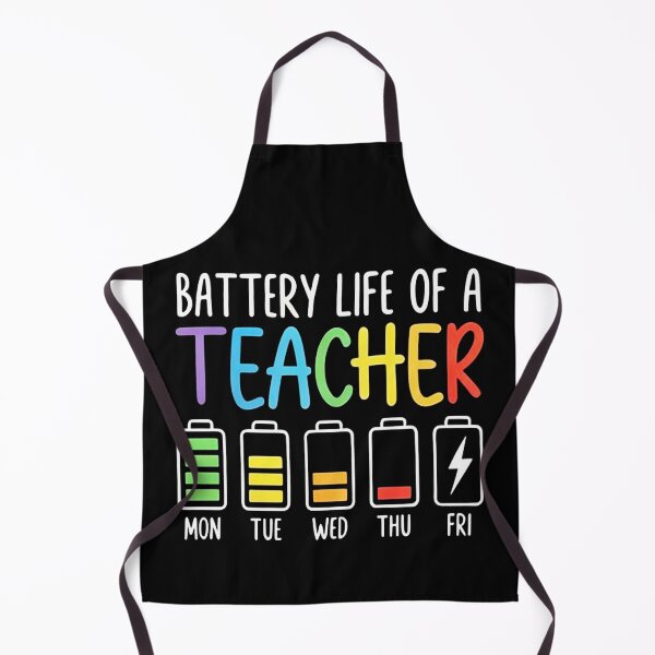 Item preview, Battery Life of a Teacher Weekly Energy Progress Illustration designed and sold by tenggaracalvin.