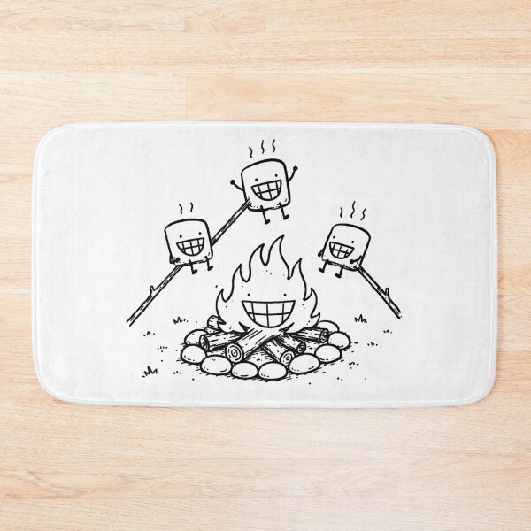 Item preview, Happy Campfire Roasting Marshmallows Funny Camping Humor Design designed and sold by MonkiFlipp.