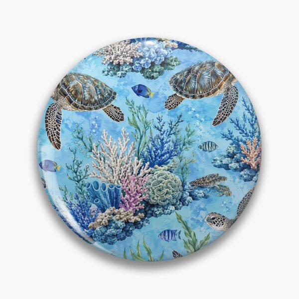 Item preview, Sea Turtle Coral Reef Ocean Life designed and sold by Owcomm.