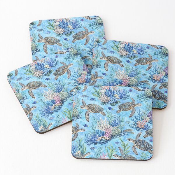 Item preview, Sea Turtle Coral Reef Ocean Life designed and sold by Owcomm.