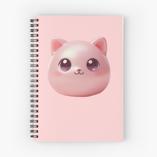 Item preview, Cute Pink Cat Squishy Head – Photorealistic Kawaii Stress Toy Cutout designed and sold by EmeraldeaArt.