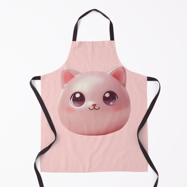 Item preview, Cute Pink Cat Squishy Head – Photorealistic Kawaii Stress Toy Cutout designed and sold by EmeraldeaArt.