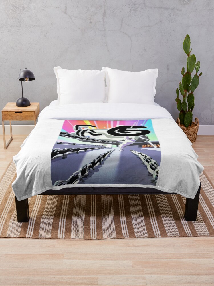 Imagen 1 de 6, Manta con la obra Digital Art - Autonomous Spaceship, Futuristic Delivery Vision, diseñada y vendida por Reverso-Design.