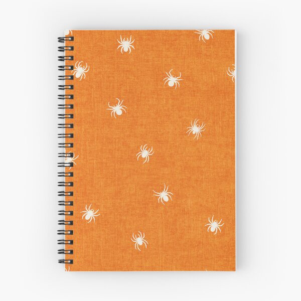Item preview, Retro White Spider Halloween Bright Orange designed and sold by RenattaZare.