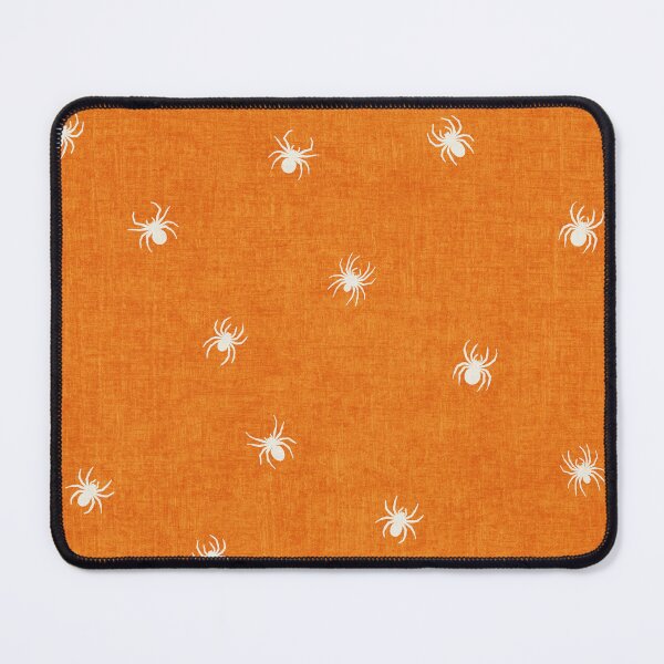 Item preview, Retro White Spider Halloween Bright Orange designed and sold by RenattaZare.