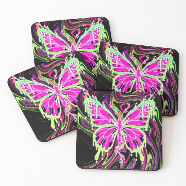 Item preview, Liquid Neon Butterfly designed and sold by VOYID ART STUDIO.