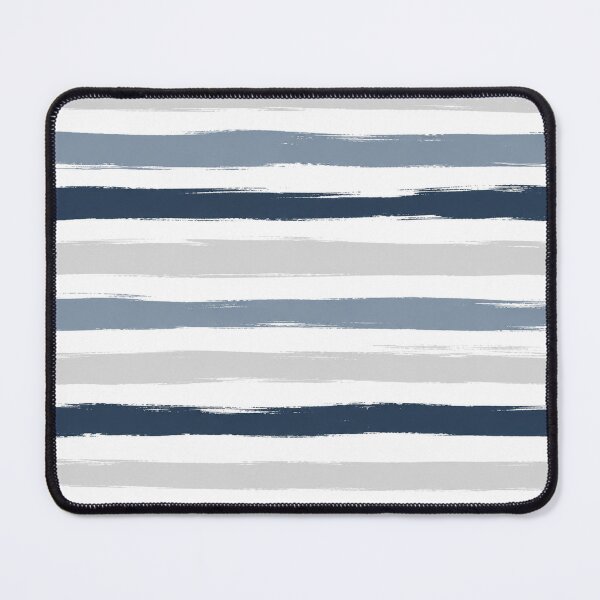 Item preview, Navy and Gray Horizontal Brush Strokes designed and sold by Owcomm.