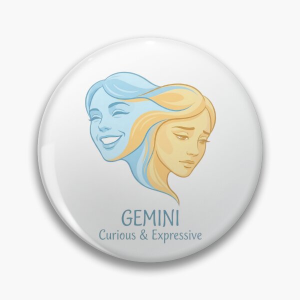 Item preview, Gemini Zodiac Sign | Curious & Expressive Twin Faces Daily Horoscope Design | Astrology Gift for Gemini designed and sold by Bhaskar Digital Art.