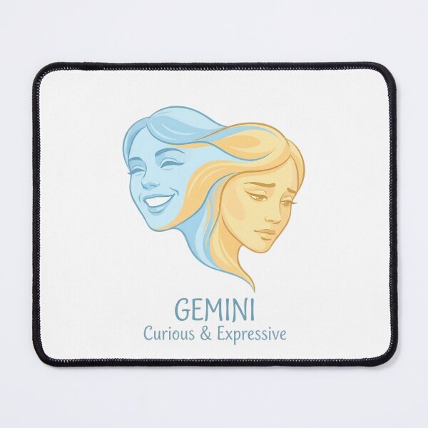 Item preview, Gemini Zodiac Sign | Curious & Expressive Twin Faces Daily Horoscope Design | Astrology Gift for Gemini designed and sold by Bhaskar Digital Art.