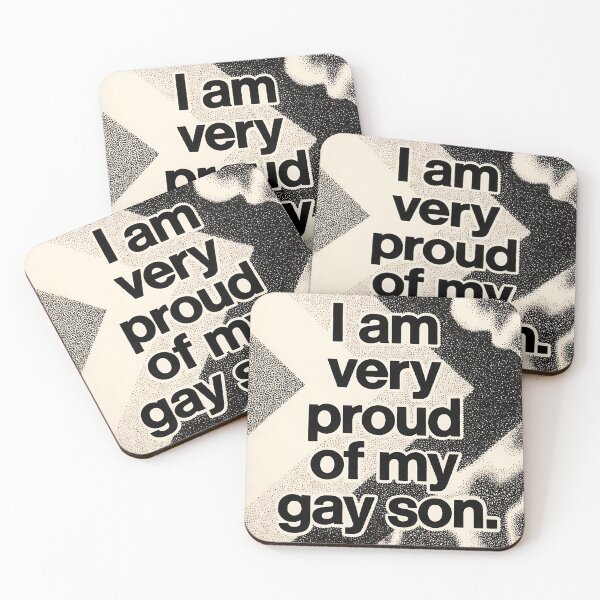 Item preview, I Am Very Proud of My Gay Son - Bold Quote designed and sold by ZhivanCrimson.