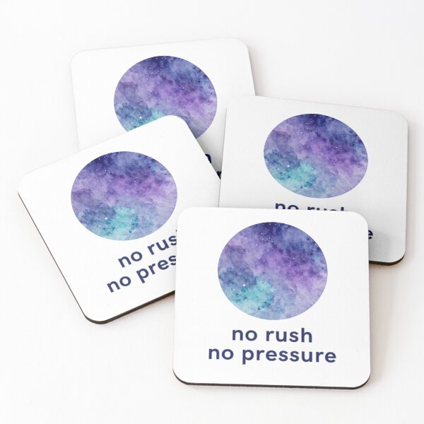 Item preview, No Rush No Pressure – Stress Free Affirmation Artwork designed and sold by CosmicQuietLab.
