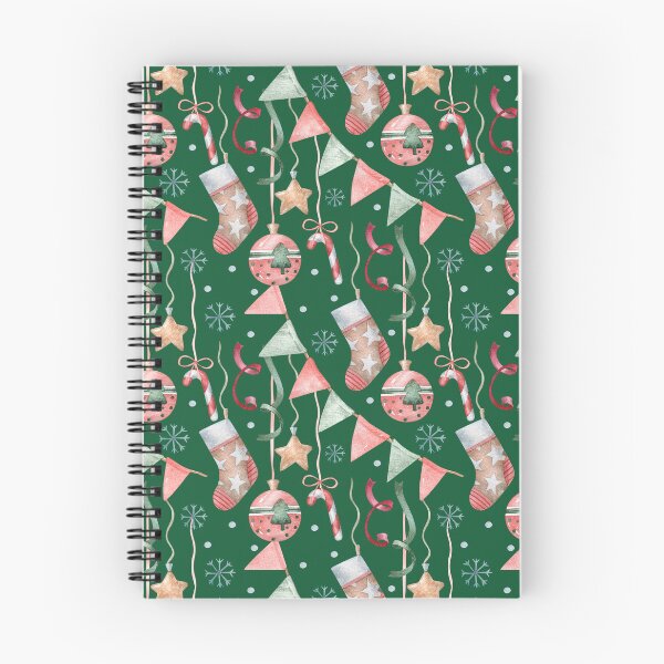 Item preview, Watercolor Christmas Ornament Pattern | Seamless Holiday Pattern with Baubles, Stockings, Candy Canes & Festive Bunting designed and sold by White Rabbit Design .