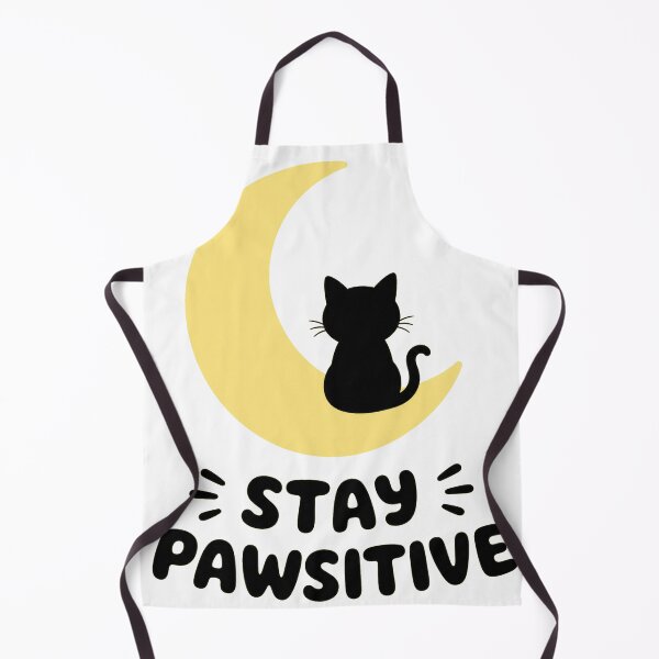 Item preview, STAY PAWSITIVE Cute Cat Moon | Minimalist Pet Lover Design designed and sold by Ahmed Nedji.