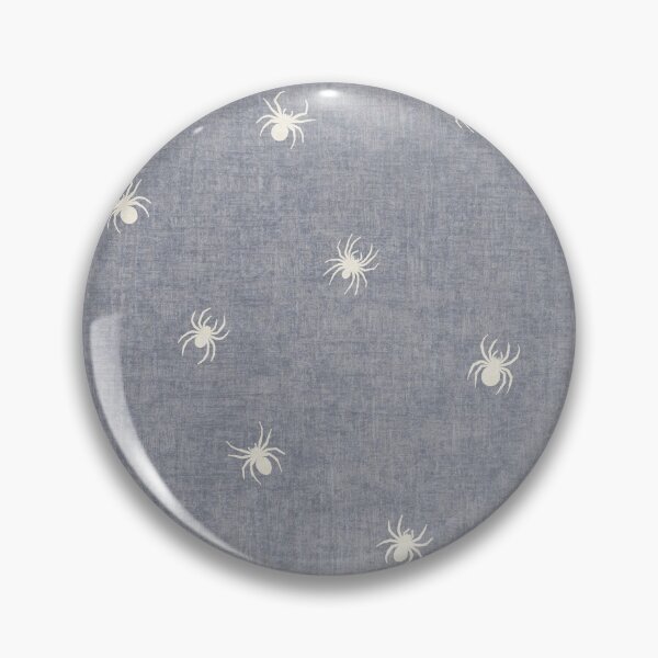 Item preview, Retro White Spider Halloween Mist Gray designed and sold by RenattaZare.