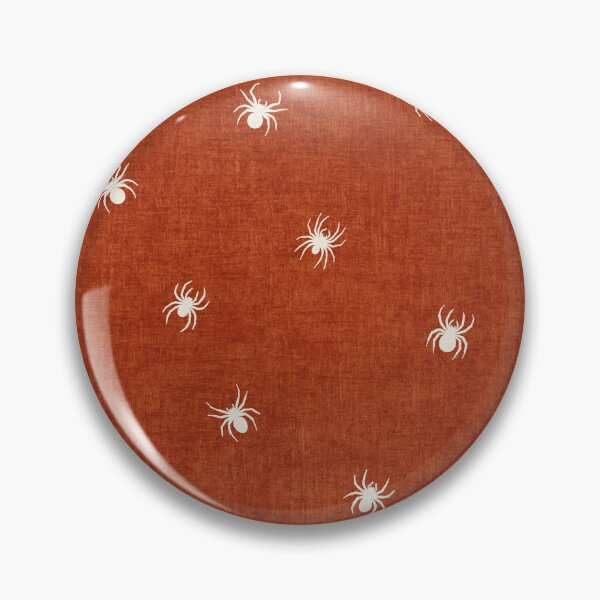 Item preview, Retro White Spider Halloween Rust Orange designed and sold by RenattaZare.