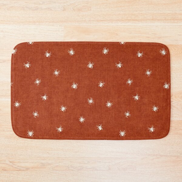 Item preview, Retro White Spider Halloween Rust Orange designed and sold by RenattaZare.