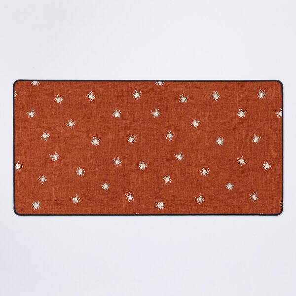 Item preview, Retro White Spider Halloween Rust Orange designed and sold by RenattaZare.