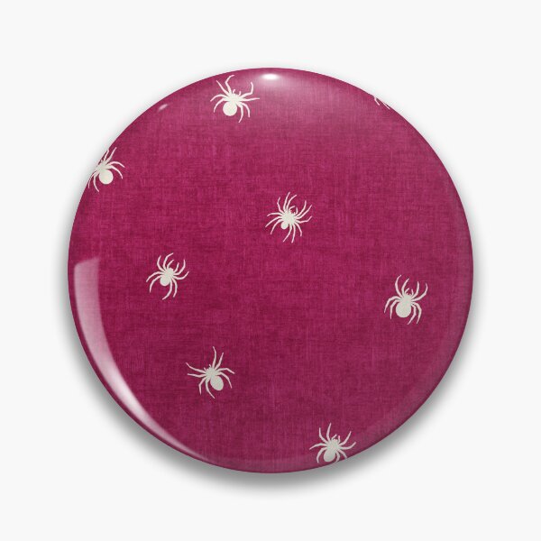 Item preview, Retro White Spider Halloween Berry Pink designed and sold by RenattaZare.