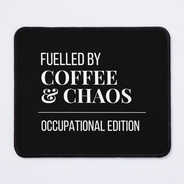 Item preview, Fuelled by Coffee and Chaos Occupational Therapist - Funny OT Gift Sticker designed and sold by leoshe.