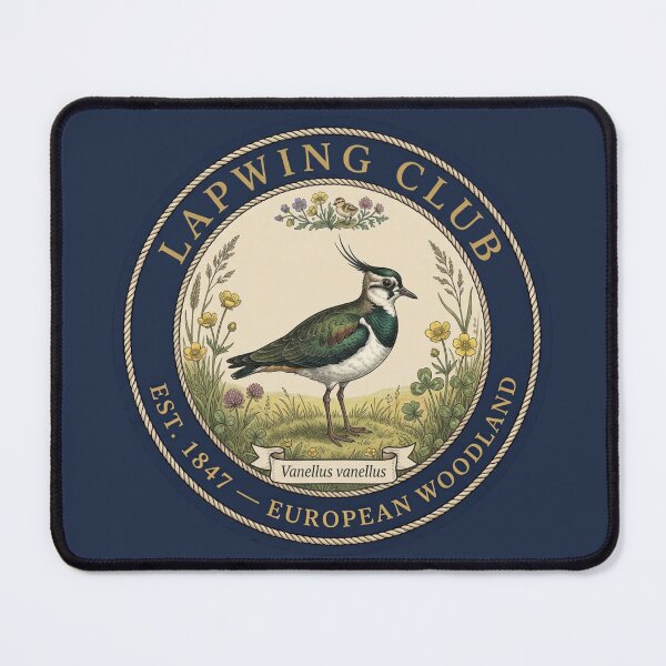 Item preview, Lapwing Club Vintage Badge European Woodland Art designed and sold by CalmCapy Co.