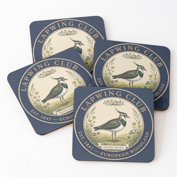 Item preview, Lapwing Club Vintage Badge European Woodland Art designed and sold by CalmCapy Co.
