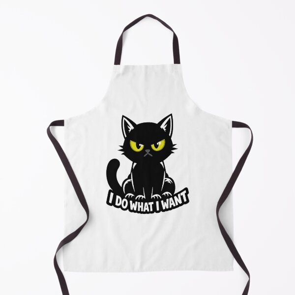 Item preview, I Do What I Want Black Cat Funny Cat Meme designed and sold by Salwastore.
