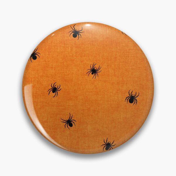 Item preview, Retro Black Spider Halloween Bright Orange designed and sold by RenattaZare.