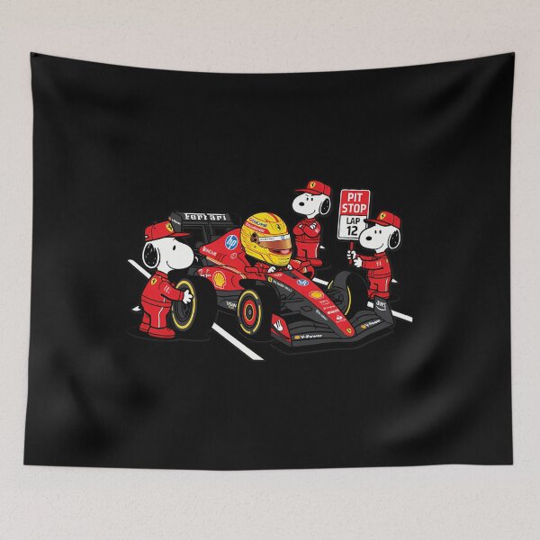 Item preview, Lewis Hamilton Snoopy Pit Crew F1 designed and sold by PeaceTypo.