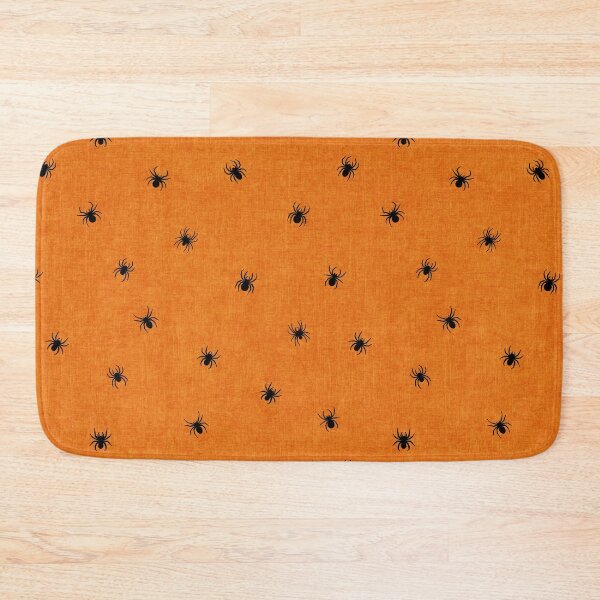 Item preview, Retro Black Spider Halloween Bright Orange designed and sold by RenattaZare.