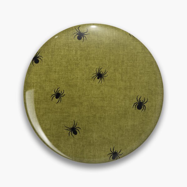 Item preview, Retro Black Spider Halloween Olive Green designed and sold by RenattaZare.