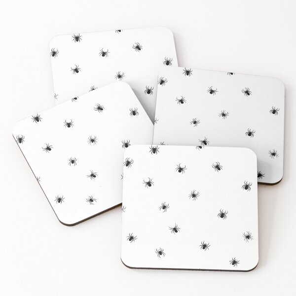 Item preview, Retro Black Spider Halloween Pure White designed and sold by RenattaZare.