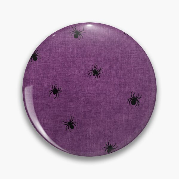 Item preview, Retro Black Spider Halloween Royal Purple designed and sold by RenattaZare.