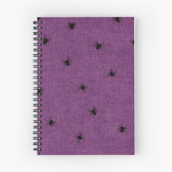 Item preview, Retro Black Spider Halloween Royal Purple designed and sold by RenattaZare.