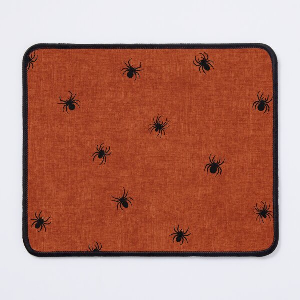 Item preview, Retro Black Spider Halloween Rust Orange designed and sold by RenattaZare.