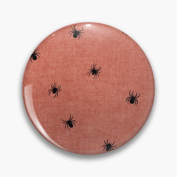 Item preview, Retro Black Spider Halloween Salmon Pink designed and sold by RenattaZare.