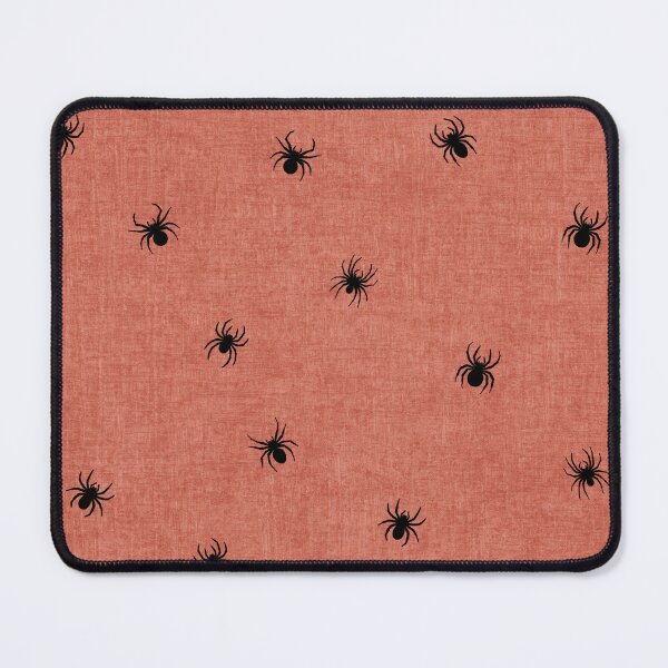 Item preview, Retro Black Spider Halloween Salmon Pink designed and sold by RenattaZare.