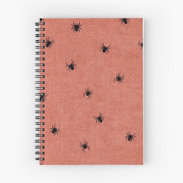 Item preview, Retro Black Spider Halloween Salmon Pink designed and sold by RenattaZare.