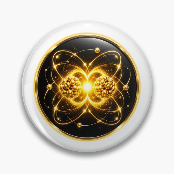 Item preview, Golden Nuclear Fusion  Luxury Science Symbol designed and sold by simaso.