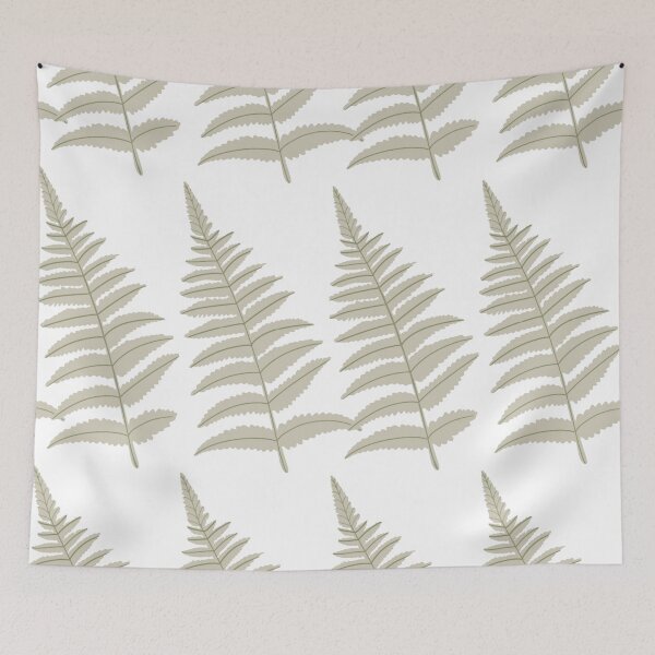 Item preview, Fern Leaf Seamless Pattern with Hand Drawn Botanical Foliage on transparent  Background designed and sold by TaniaArtDesign.