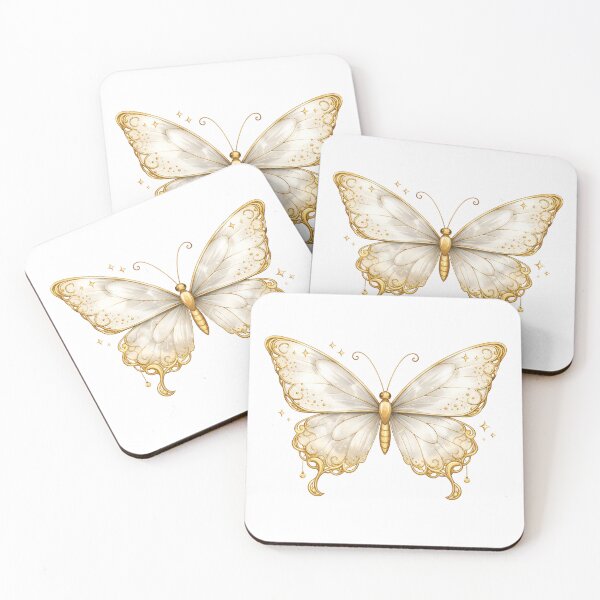Item preview, Butterfly With Gold Accent Wings designed and sold by VibeShift Studio.